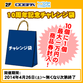 ジーストア・アキバ10周年記念　チャレンジ袋