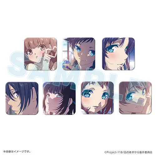 スクエア缶バッジ各種