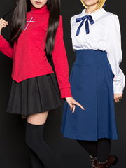 Fate/stay night 遠坂凛 セイバー 私服